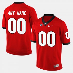 UGA Custom Jersey Red #00 College Limited Football Mens 151361-341