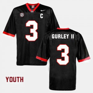 Todd Gurley II UGA Jersey #3 Black College Football Kids 370419-731