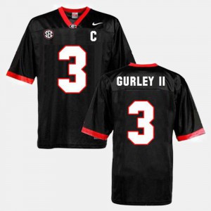 Black For Men Todd Gurley II UGA Jersey College Football #3 171958-636