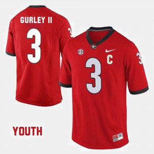 Kids Red Todd Gurley II UGA Jersey College Football #3 129945-965