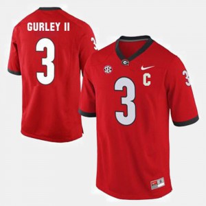 College Football #3 Red Todd Gurley II UGA Jersey Men 660004-995