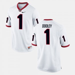 For Men Alumni Football Game Vince Dooley UGA Jersey #1 White 415146-592