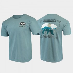 UGA T-Shirt Comfort Colors Blue State Scenery For Men's 929176-501