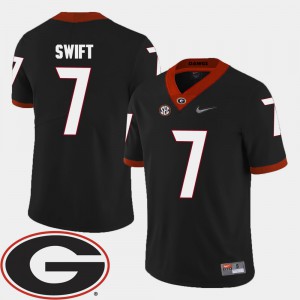 For Men College Football 2018 SEC Patch D'Andre Swift UGA Jersey Black #7 519776-998