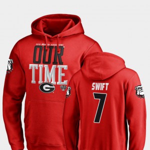 D'Andre Swift UGA Hoodie Counter #7 2019 Sugar Bowl Bound Red Mens 369475-941