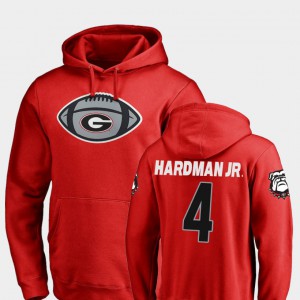 #4 Red Men Mecole Hardman Jr. UGA Hoodie Game Ball Football 202364-951