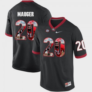 Quincy Mauger UGA Jersey Black Mens Pictorial Fashion #20 816075-714