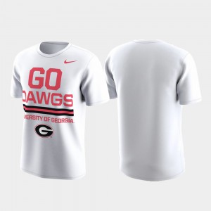 UGA T-Shirt For Men's Local Verbiage White Performance 804375-880