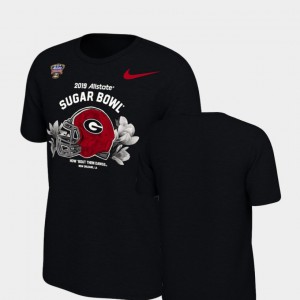 UGA T-Shirt 2019 Sugar Bowl Bound Illustrated Helmet Black Youth 134995-528